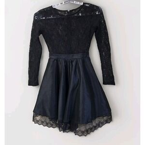 Windsor Whimsigoth Dress Fairy Black Lace Fit Flare Gothic Coquette Romantic